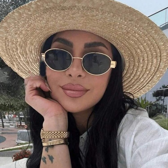 Retro Oval Sunglasses for Men & Women Trendy Sun Glasses Classic Unisex Shades - Picture 5 of 11